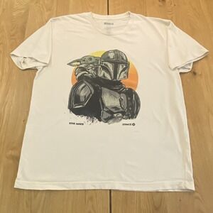 Stance‎ The Mandalorian Star Wars T-Shirt UniSex Size Large Ivory